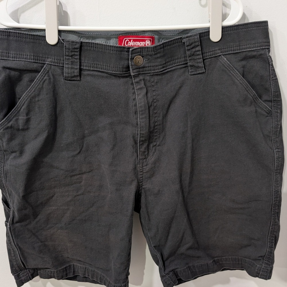 Coleman Men's‎ Gray Canvas Utility Work Shorts Size 36